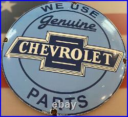 Vintage Chevrolet Porcelain Service Sign, Gas Station, Pump Plate, Motor Oil