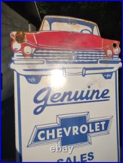 Vintage Chevrolet Porcelain Sign Used Cars Service Chevy Dealer Truck Auto Sales Vintage Chevrolet Porcelain Sign Used Cars Service Chevy Dealer Truck Auto Sales