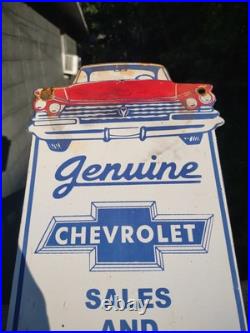 Vintage Chevrolet Porcelain Sign Used Cars Service Chevy Dealer Truck Auto Sales Vintage Chevrolet Porcelain Sign Used Cars Service Chevy Dealer Truck Auto Sales