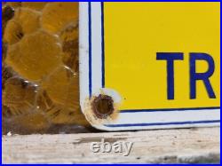 Vintage Chevrolet Porcelain Sign Used Truck Service Chevy Dealer Car Auto Sales