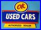 Vintage-Chevrolet-Porcelain-Used-Cars-Gas-Oil-Service-Authorized-Dealership-Sign-01-imw