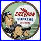Vintage-Chevron-Gasoline-Porcelain-Sign-Gas-Station-Pump-Motor-Oil-Service-01-lrr