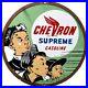 Vintage-Chevron-Gasoline-Porcelain-Sign-Gas-Station-Pump-Motor-Oil-Service-01-onx