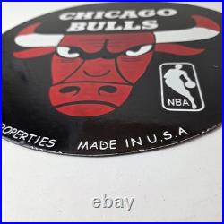 Vintage Chicago Bulls Sign NBA Basketball Stadium Porcelain Gas Pump Sign Vintage Chicago Bulls Sign NBA Basketball Stadium Porcelain Gas Pump Sign