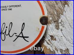 Vintage Chick-fil-a Porcelain Sign Old Fast Food Burger Fries Restaurant Chicken