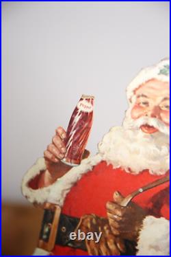 Vintage Christmas cardboard Sign Pepsi General Store Santa Display soda bottle Vintage Christmas cardboard Sign Pepsi General Store Santa Display soda bottle