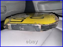 Vintage City Of Los Angeles, Ca LOADING ONLY Double Sided Porcelain Sign