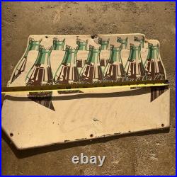 Vintage Coca Cola 12 Pack Advertising Sign 1954 19 Rare Original Coke