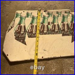 Vintage Coca Cola 12 Pack Advertising Sign 1954 19 Rare Original Coke