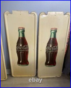 Vintage Coca-Cola 40 x 16 Pilaster Sign (1)