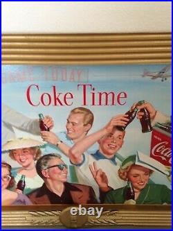 Vintage Coca Cola, Cardboard, 2 sided sign