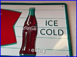 Vintage Coca Cola Metal Sign