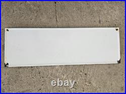 Vintage Coca Cola Porcelain Beverage Gas Station Pop Sign Soda Fountain Service