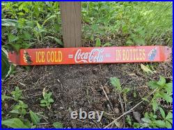 Vintage Coca Cola Porcelain Sign 32 Door Push Bar Soda Beverage Drink Food Coke Vintage Coca Cola Porcelain Sign 32 Door Push Bar Soda Beverage Drink Food Coke