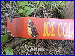 Vintage Coca Cola Porcelain Sign 32 Door Push Bar Soda Beverage Drink Food Coke Vintage Coca Cola Porcelain Sign 32 Door Push Bar Soda Beverage Drink Food Coke