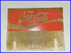 Vintage Coca Cola Porcelain Sign (Double Sided) Coke Pepsi Dr Pepper Gas Oil