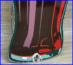 Vintage Coca Cola Porcelain Sign Gas Station Pump Plate Dew Pepsi Oil Dr Pepper