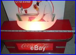 Vintage Coca Cola Soda Fountain Store Display Lighted Sign Coke Advertising NICE