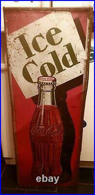 Vintage Coca-Cola Tin Advertising Sign