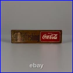 Vintage Coca-Cola wooden sign (stamped kays displays inc. New york) Vintage Coca-Cola wooden sign (stamped kays displays inc. New york)