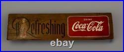 Vintage Coca-Cola wooden sign (stamped kays displays inc. New york) Vintage Coca-Cola wooden sign (stamped kays displays inc. New york)