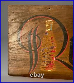 Vintage Coca-Cola wooden sign (stamped kays displays inc. New york) Vintage Coca-Cola wooden sign (stamped kays displays inc. New york)