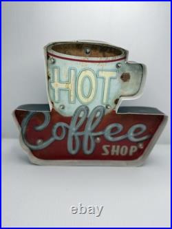 Vintage Coffee Light Sign LED Light Box, Advertising Sign Light