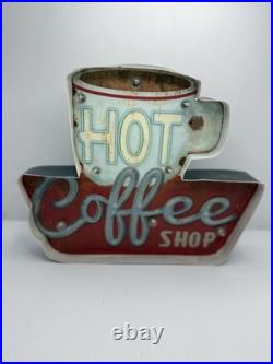 Vintage Coffee Light Sign LED Light Box, Advertising Sign Light