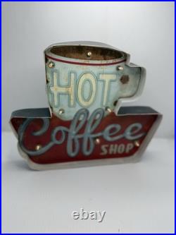 Vintage Coffee Light Sign LED Light Box, Advertising Sign Light