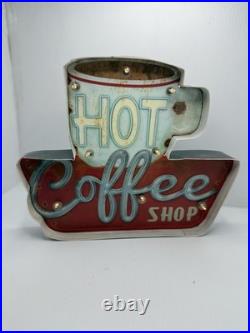 Vintage Coffee Light Sign LED Light Box, Advertising Sign Light