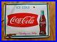 Vintage-Coke-Porcelain-Sign-Gas-Coca-Cola-Soda-Drink-Beverage-Food-Store-Oil-01-mmw
