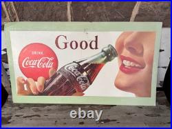 Vintage Coke Sign Cardboard 1967