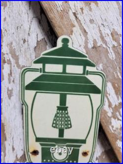 Vintage Coleman Porcelain Sign Rare Old Camping Lantern Hiking National Park
