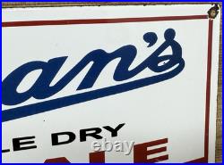 Vintage Coleman's Ginger Ale Porcelain Sign Gas Station Coca Cola Pepsi Fresca