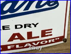 Vintage Coleman's Ginger Ale Porcelain Sign Gas Station Coca Cola Pepsi Fresca