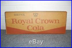 Vintage Collectible Royal Crown Cola RC Soda Embossed Sign original TobaccoPaper