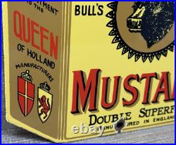 Vintage Colman's Mustard Porcelain Sign Oil Gas Station Restaurant Diner Ketchup
