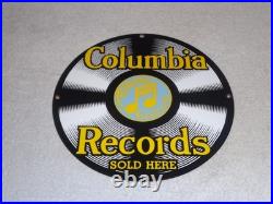 Vintage Columbia Records Grafonola Sold Here! Porcelain Metal Elvis Record Sign