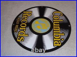 Vintage Columbia Records Grafonola Sold Here! Porcelain Metal Elvis Record Sign