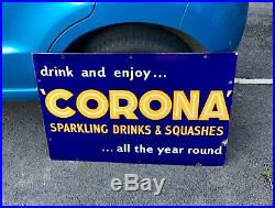 Vintage Corona enamel sign circ 1940s
