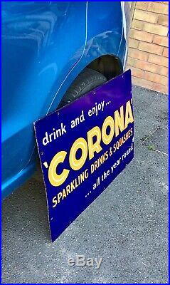 Vintage Corona enamel sign circ 1940s