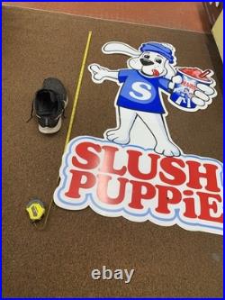 Vintage Coroplast Slush Puppie Dog Sign 44 Inches Tall 27 Inches At Widest Point