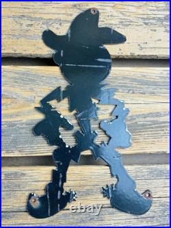 Vintage Cowboy Reddy Kilowat Electric Power Company Gasoline Oil Station Sign