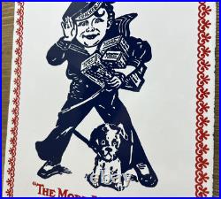 Vintage Cracker Jack Porcelain Sign Carmel Corn Gas Station Oil Movie Theater