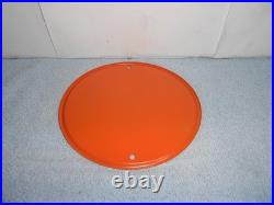 Vintage Crushy Orange Crush Soda Pop Advertising Sign Embossed Tin Metal Tacker