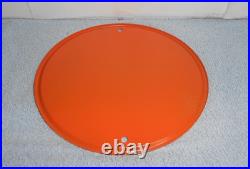 Vintage Crushy Orange Crush Soda Pop Advertising Sign Embossed Tin Metal Tacker