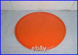 Vintage Crushy Orange Crush Soda Pop Advertising Sign Embossed Tin Metal Tacker