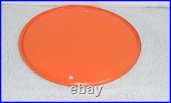 Vintage Crushy Orange Crush Soda Pop Advertising Sign Embossed Tin Metal Tacker