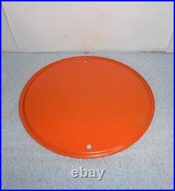 Vintage Crushy Orange Crush Soda Pop Advertising Sign Embossed Tin Metal Tacker