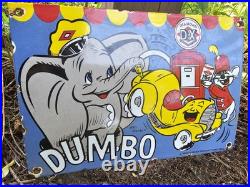 Vintage DX Diamond Motor Oil Sign Dumbo Gasoline Outboard Pump Porcelain Sign Vintage DX Diamond Motor Oil Sign Dumbo Gasoline Outboard Pump Porcelain Sign
